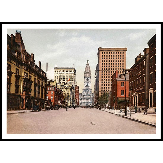 South Broad Street Philadelphia 1900, A New Print Of an American Street Scene Photochrom