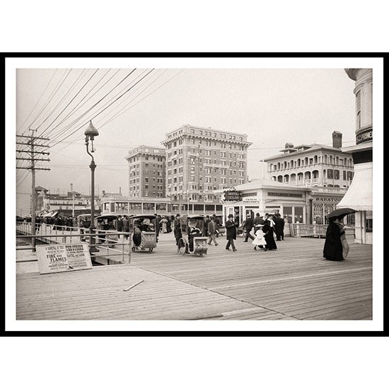 The Chalfonte Atlantic City New Jersey, A New Print Of an American Street Scene Photochrom