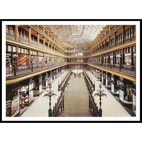 The Arcade Cleveland 1901, A New Print Of an American Street Scene Photochrom