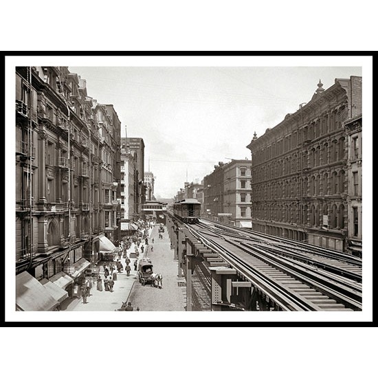 Wabash Ave north from Adams Street Chicago c 1900, A New Print Of an American Street Scene Photochrom Wabash Ave north from Adams Street Chicago c 1900, A New Print Of an American Street Scene Photochrom