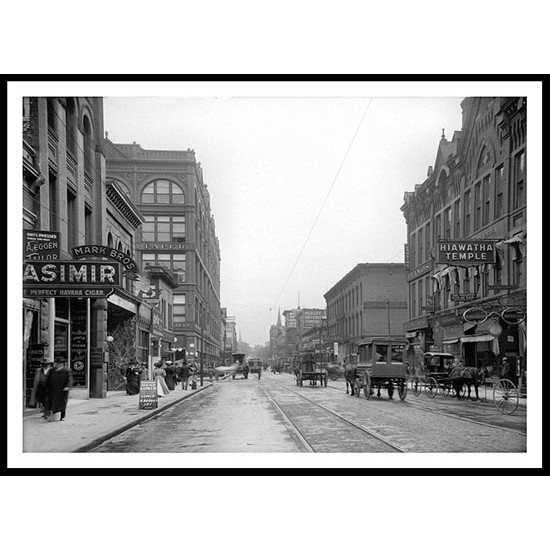 Wabasha Street St. Paul Minn c 1908_Large Format, A New Print Of an American Street Scene Photochrom Wabasha Street St. Paul Minn c 1908_Large Format, A New Print Of an American Street Scene Photochrom