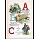 Alphabet 1900 a, A New Print of a Vintage Childrens Book