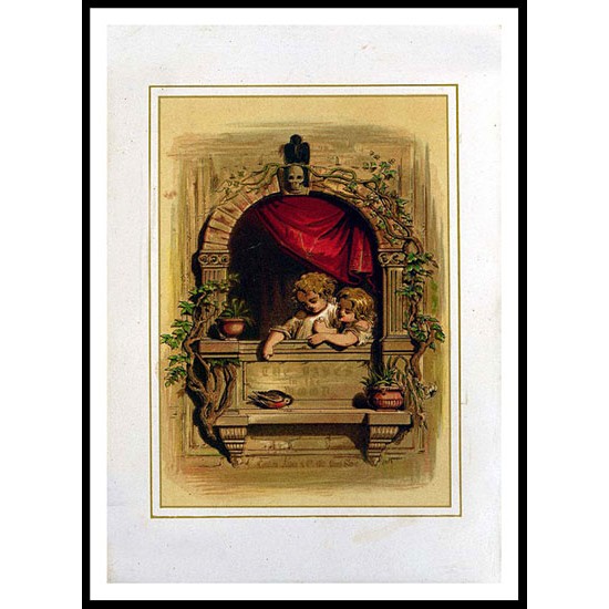 Babes In Wood 1855, A New Print of a Vintage Childrens Book