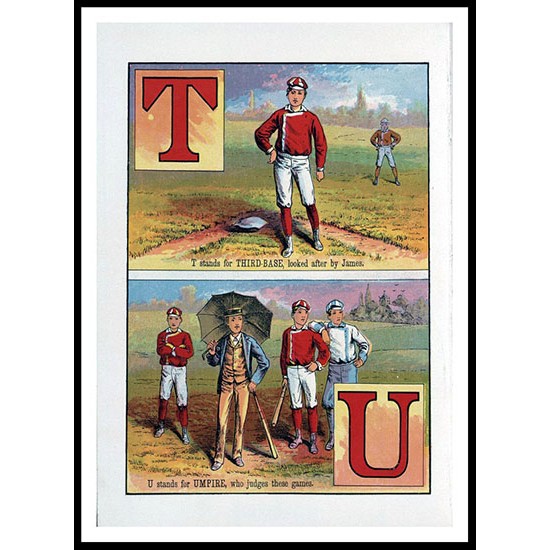 Baseball ABC 1885 t, A New Print of a Vintage Childrens Book