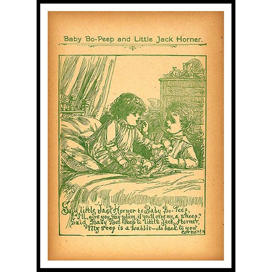 Bo Peep 1894, A New Print of a Vintage Childrens Book