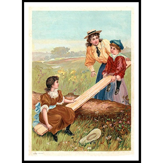 Early Chromolithograph 08, A New Print of a Vintage Childrens Book