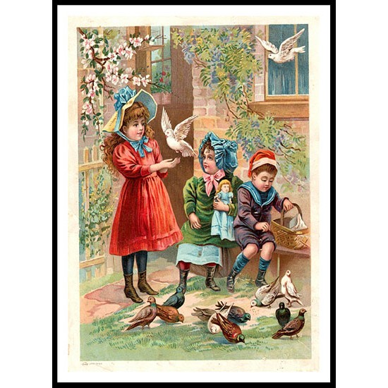 Early Chromolithograph 13, A New Print of a Vintage Childrens Book