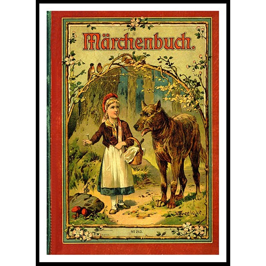 German Fairy Tale 1919, A New Print of a Vintage Childrens Book