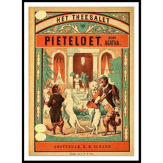 Het theesalet van Pieteloet by Agatha 1860, A New Print of a Vintage Childrens Book