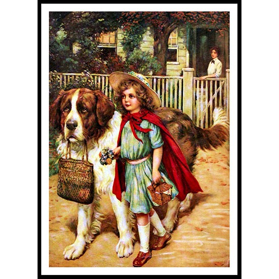 On Guard, A New Print of a Vintage Childrens Book