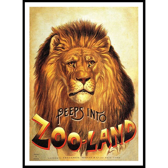 Peeps into Zoo Land, A New Print of a Vintage Childrens Book