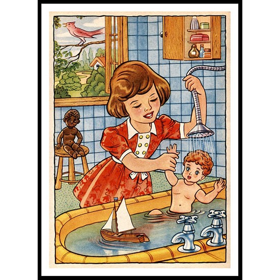 Playtime 05, A New Print of a Vintage Childrens Book