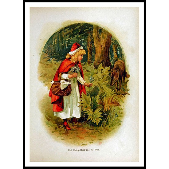 Red Riding Mother, A New Print of a Vintage Childrens Book