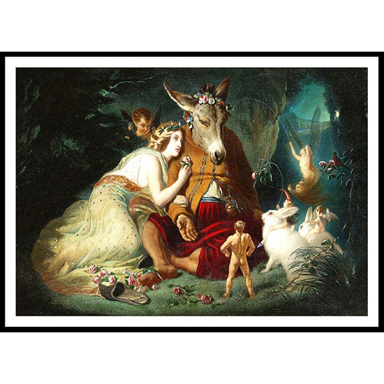 Sir Edwin Landseer A Midsummer Nights Dream, A New Print of a Vintage Childrens Book