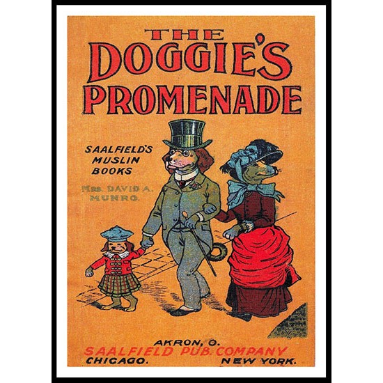 The Doggies Promenade, A New Print of a Vintage Childrens Book