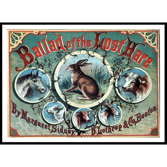 Ballad of Lost Hare 1882, A New Print Of a Childrens Book