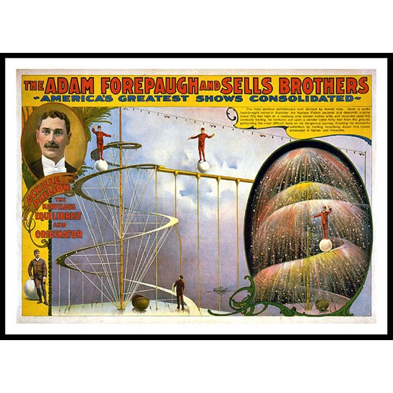 Circus Achille Philion, A New Print Of a Vintage Circus Ad