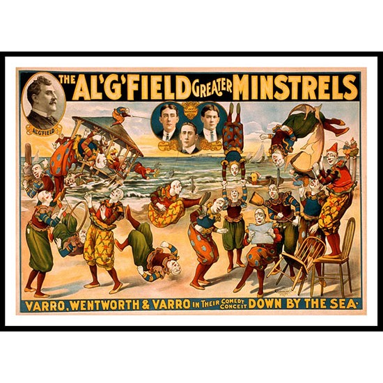 Circus Al Field Greater Minstrels 1905, A New Print Of a Vintage Circus Ad