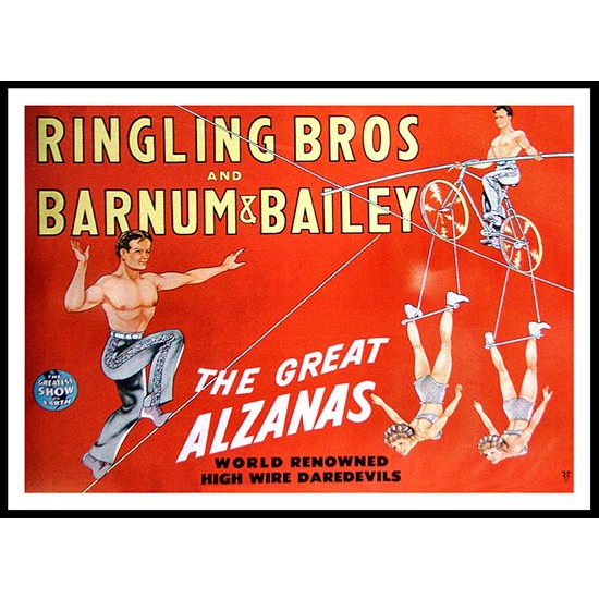 Circus Alzanas, A New Print Of a Vintage Circus Ad