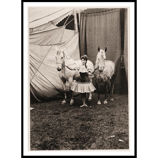 Circus Bareback Rider 1904, A New Print Of a Vintage Circus Ad