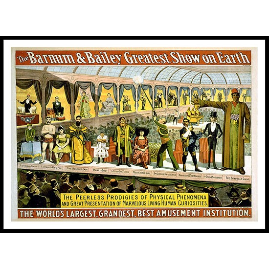 Circus Barnum Bailey 1899a, A New Print Of a Vintage Circus Ad