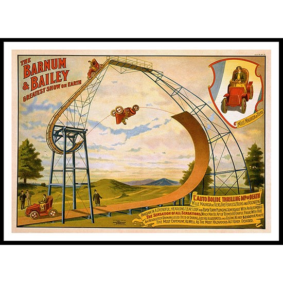 Circus Barnum Bailey 1905, A New Print Of a Vintage Circus Ad