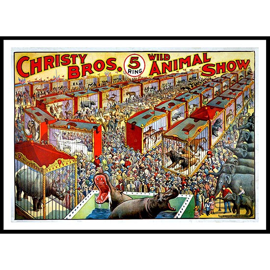 Circus Christy, A New Print Of a Vintage Circus Ad