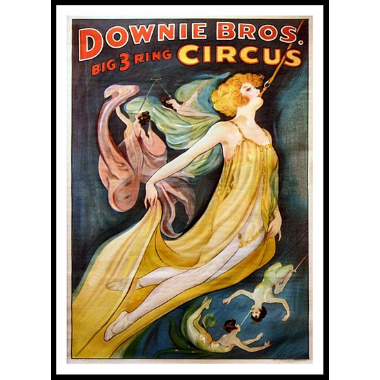 Circus Downie, A New Print Of a Vintage Circus Ad