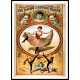 Circus Famous Clodoche Troupe 1892, A New Print Of a Vintage Circus Ad