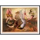 Circus Female Acrobats 1890, A New Print Of a Vintage Circus Ad