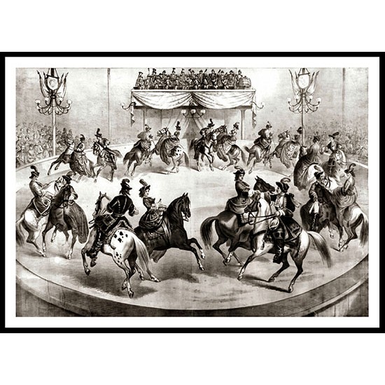 Circus Grand Finale 1872, A New Print Of a Vintage Circus Ad