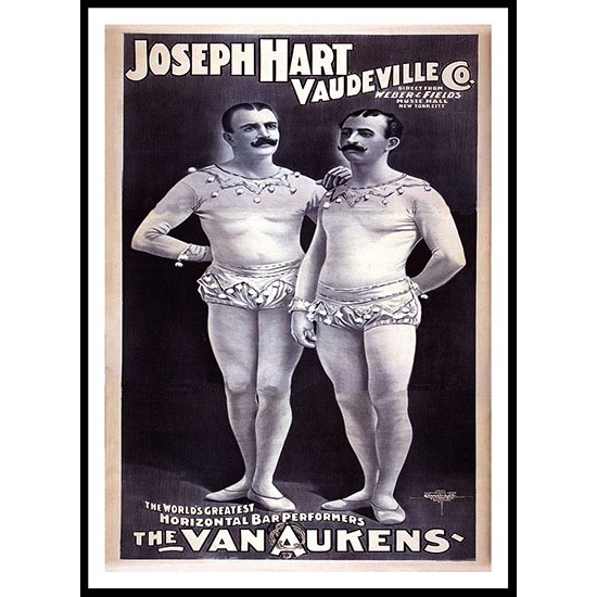 Circus Joseph Hart Vaudeville 1899, A New Print Of a Vintage Circus Ad