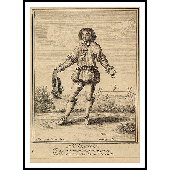 Circus LAnglois 17thc, A New Print Of a Vintage Circus Ad