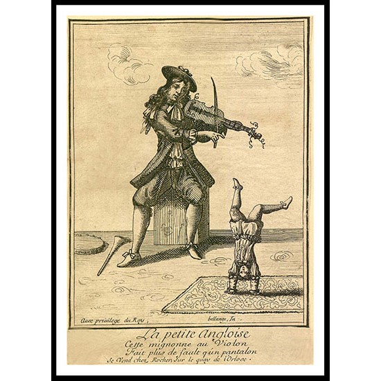 Circus La Petite Angloise 17thc, A New Print Of a Vintage Circus Ad