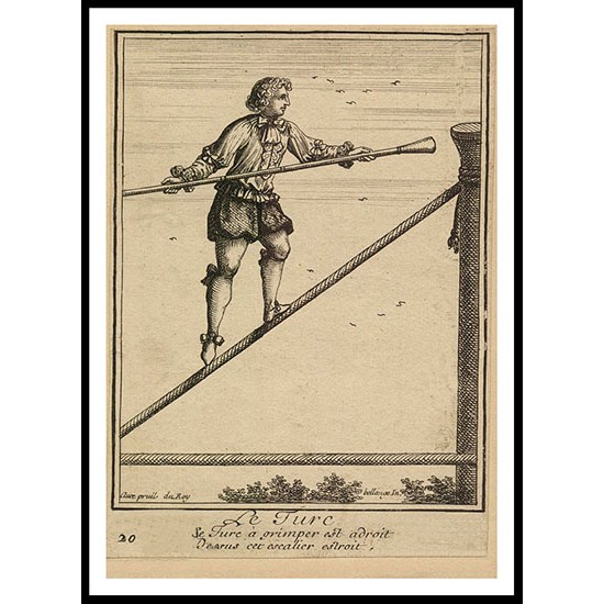 Circus Le Turc 17thc, A New Print Of a Vintage Circus Ad