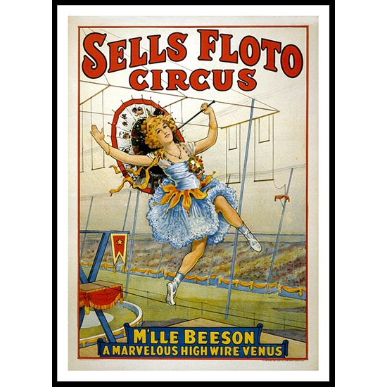 Circus Sells Floto 1921, A New Print Of a Vintage Circus Ad