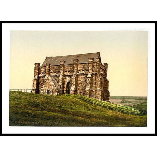 Abbotsbury St Catherines Chapel England, A New Print Of an English Photochrom Image