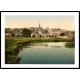 Bakewell from river Derbyshire England, A New Print Of an English Photochrom Image