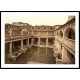 Bath Roman Baths and Abbey II England, A New Print Of an English Photochrom Image