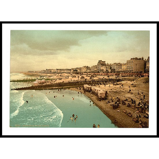 Brighton From the pier England I, A New Print Of an English Photochrom Image