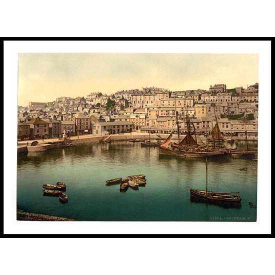 Brixham England, A New Print Of an English Photochrom Image