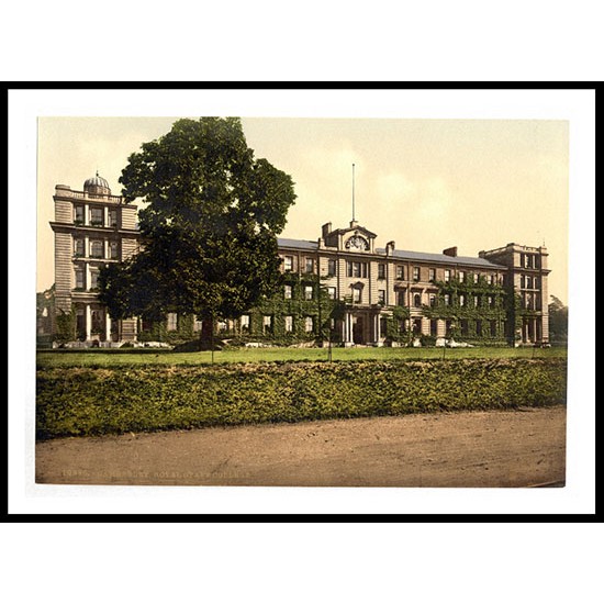 Camberley Royal Staff College England, A New Print Of an English Photochrom Image