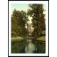 Cambridge St Johns College chapel from the river England, A New Print Of an English Photochrom Image