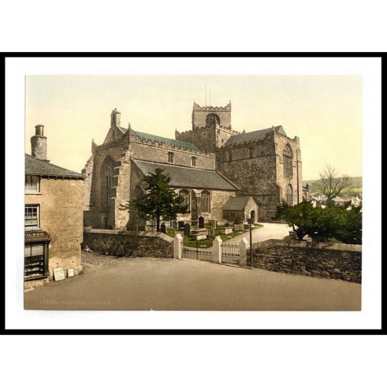 Cartmel Church England, A New Print Of an English Photochrom Image