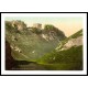 Castleton Peveril Castle Derbyshire England, A New Print Of an English Photochrom Image