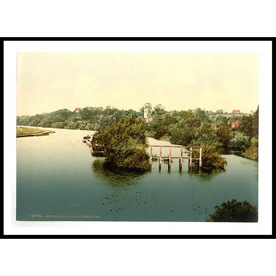 Caversham near Reading London and suburbs England, A New Print Of an English Photochrom Image