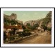 Cheddar The village and Lion Rock England, A New Print Of an English Photochrom Image