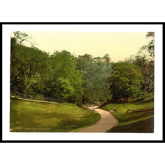 Chepstow Castle IV England, A New Print Of an English Photochrom Image