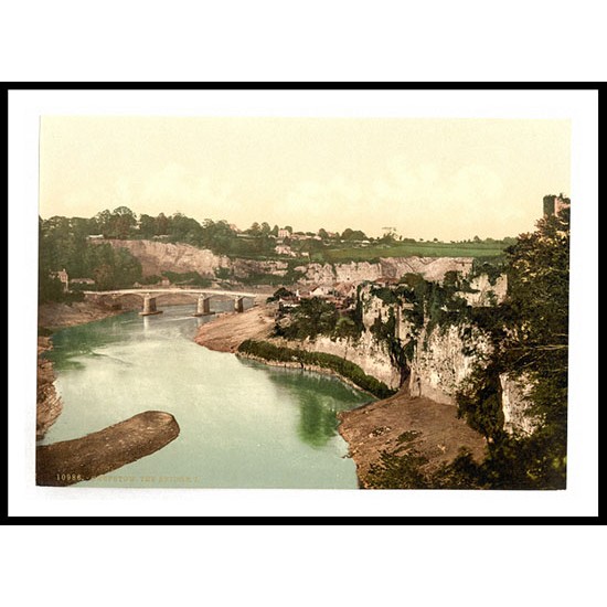 Chepstow The bridge I England, A New Print Of an English Photochrom Image