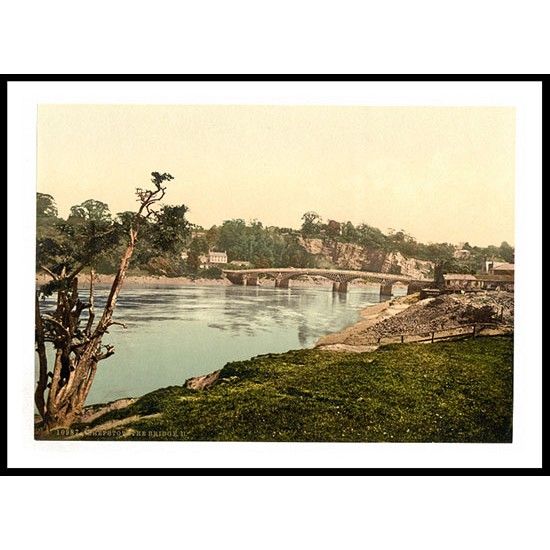 Chepstow The bridge II England, A New Print Of an English Photochrom Image